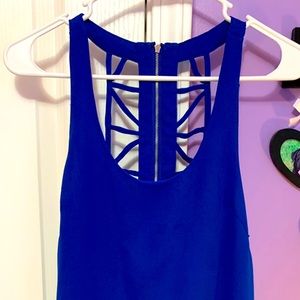 Open back boutique dress